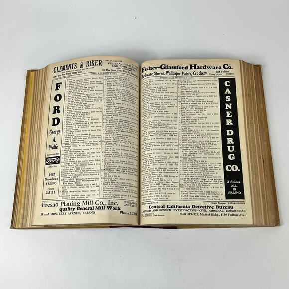 1927 CA Fresno City/County Directory Polk Classified Business Ancestry Genealogy - Picture 13 of 16